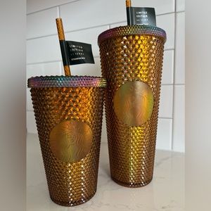 Starbucks 50th Anniversary Studded Grande + Venti Tumbler set